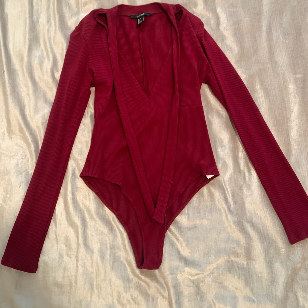 Burgundy Bodysuit